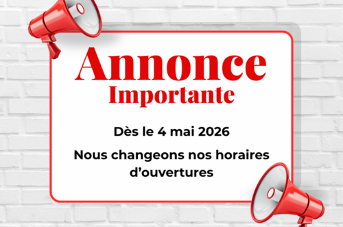 Nouveaux horaires